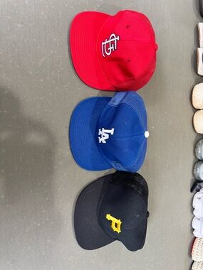 MLB Team Logo Baseball Caps - Red, Blue, Black